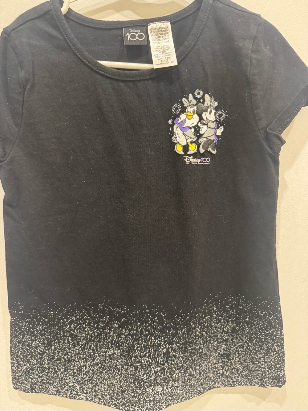 Disney Black Girls' Minnie & Daisy Sparkle Graphic Tee